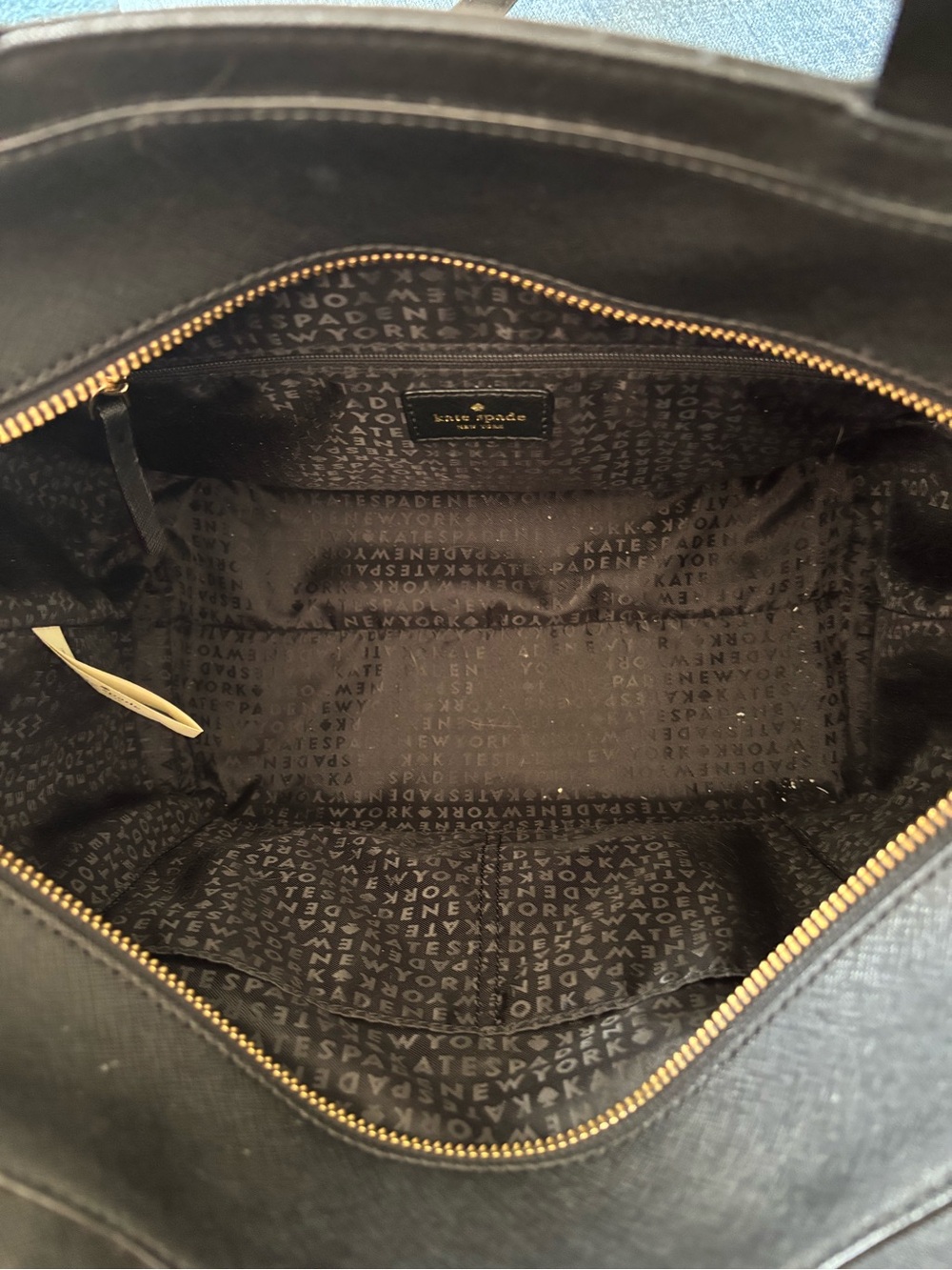 kate spade Black Cat Appliqué Crossbody with Leopard Sides - Picture 3 of 3